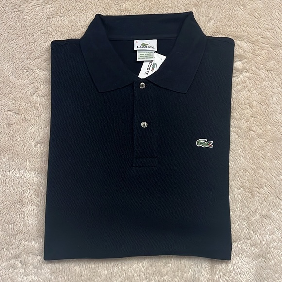 LACOSTE Men’s Long Sleeve Cotton Polo - Picture 11 of 12